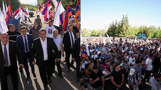 Գագիկ Ծառուկյանը նախընտրական հանդիպումներ է ունեցել Աբովյանում և Նոր Հաճնում