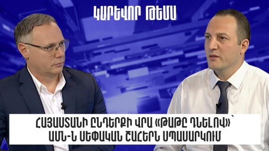 Հայաստանի ընդերքի վրա &laquo;թաթը դնելով&raquo;՝ ԱՄՆ-ն սեփական շահերն է սպասարկում․ Դավիթ Կարապետյան