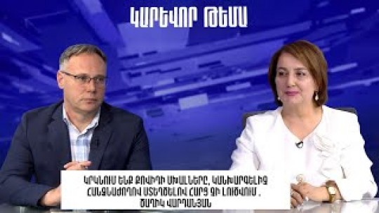 Կրկնում ենք քովիդի սխալները, կանխարգելիչ հանձնաժողով ստեղծելով հարց չի լուծվում․ Ծաղիկ Վարդանյան